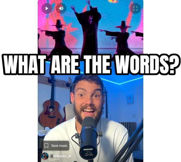 WHAT ARE THE WORDS?